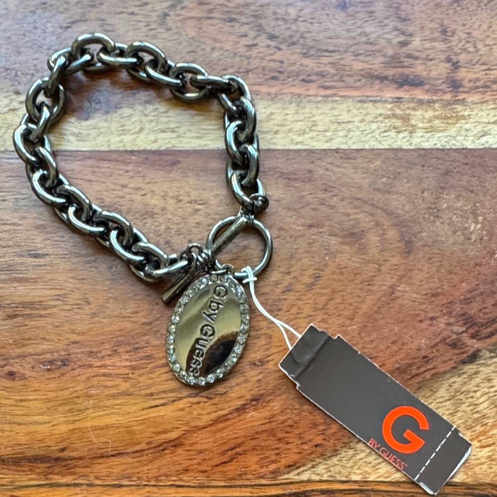 G by Guess Black Chain Bracelet